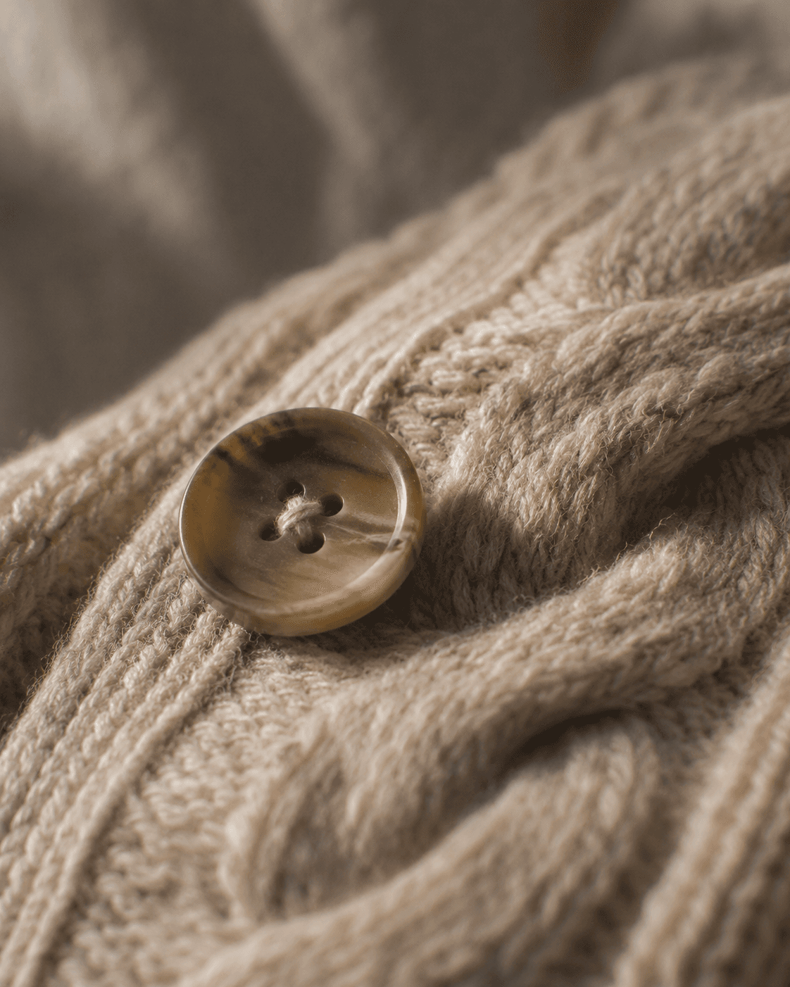 Cable-knit cardigan, alternate view
