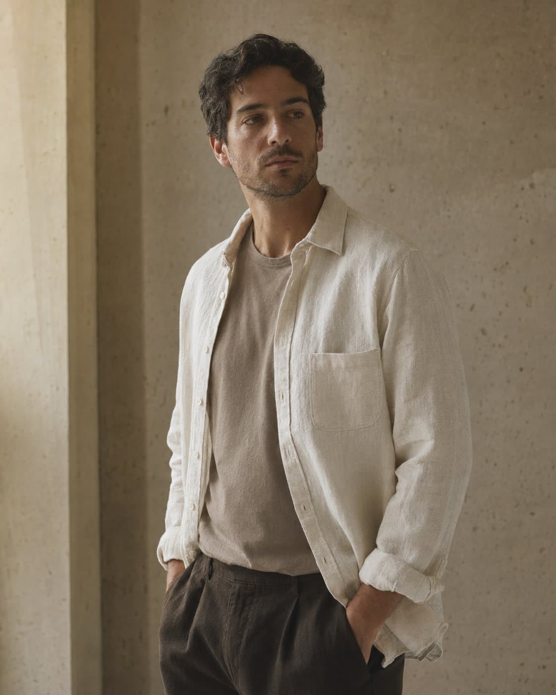 Linen overshirt